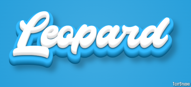 Leopard Efecto de Texto
