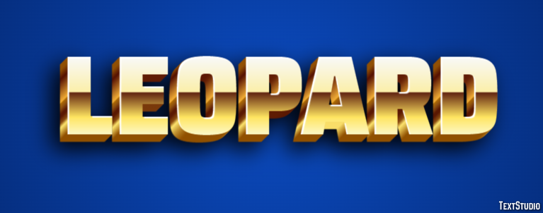Leopard Texteffekt