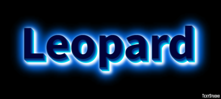 Leopard Text effect
