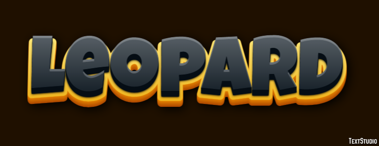 Leopard Texteffekt