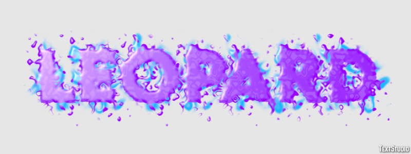 Leopard Text effect