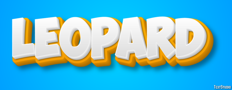 Leopard Texteffekt