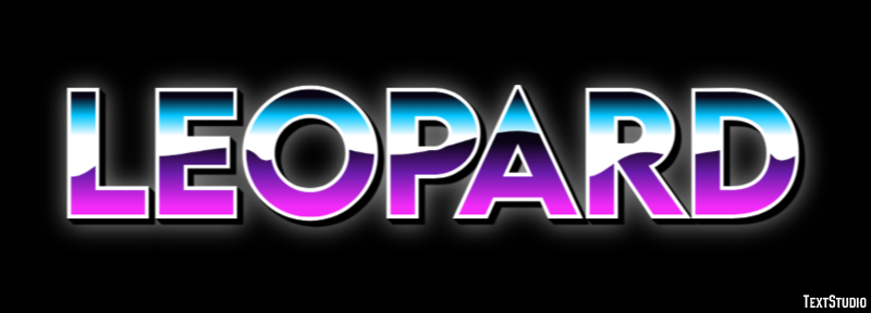 Leopard Text effect
