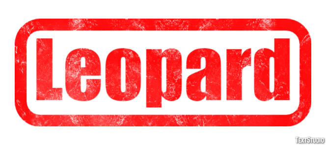 Leopard Text effect