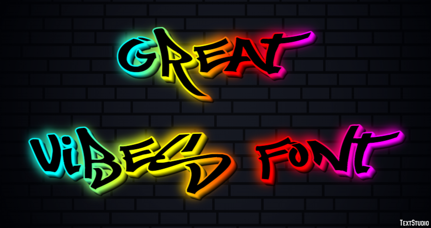 Great Vibes Font Text Effect