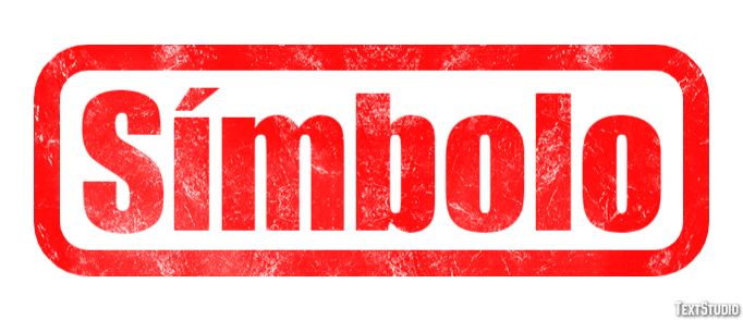 Símbolo Efecto de Texto