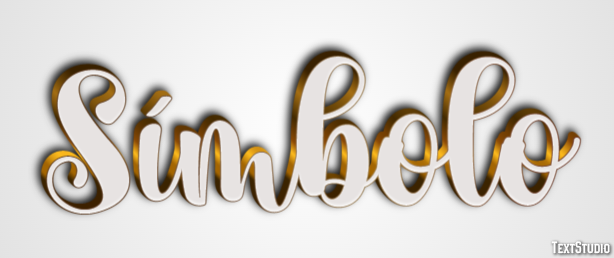 Símbolo Efecto de Texto