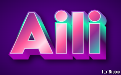 Aili Effetto testo