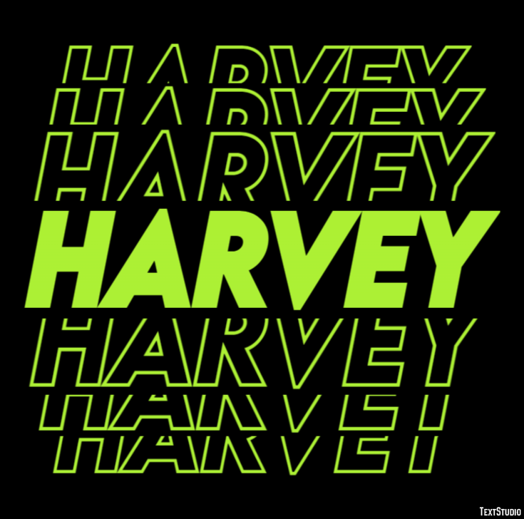 Harvey Texteffekt