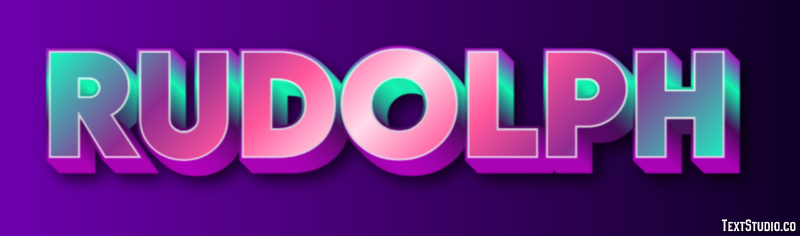 Rudolph Text Effect