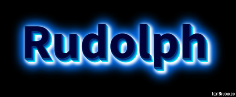 Rudolph Text Effect