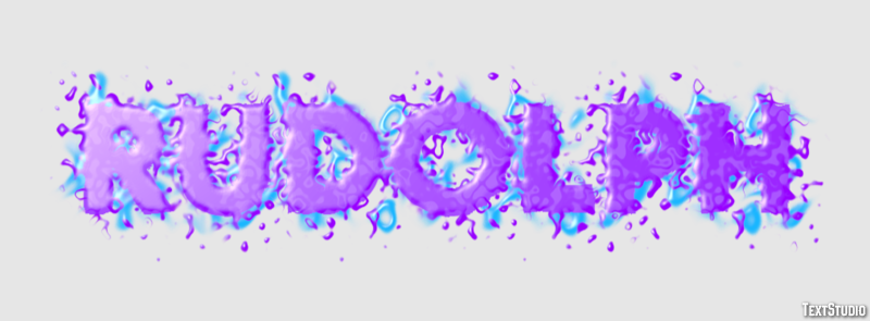 Rudolph Text effect