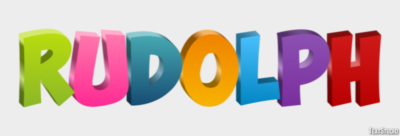 Rudolph Text Effect