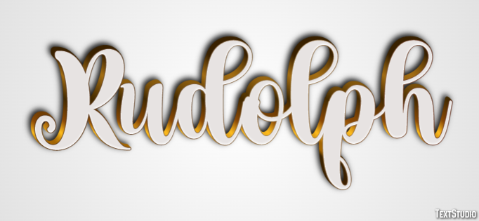 Rudolph Text Effect