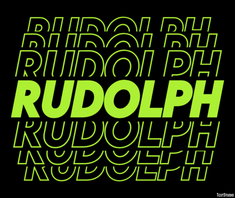 Rudolph Text Effect