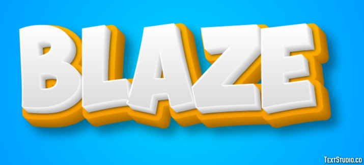 Blaze Text Effect