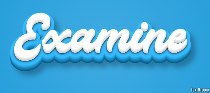Examine Efeito de texto