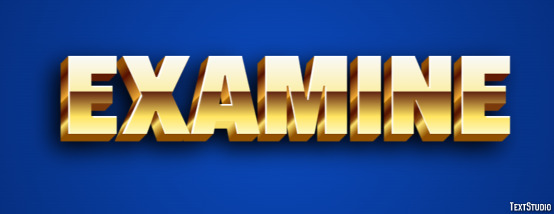 Examine Text effect
