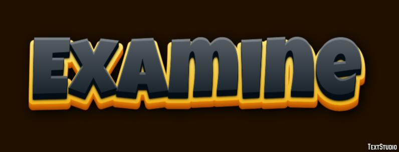 Examine Text effect