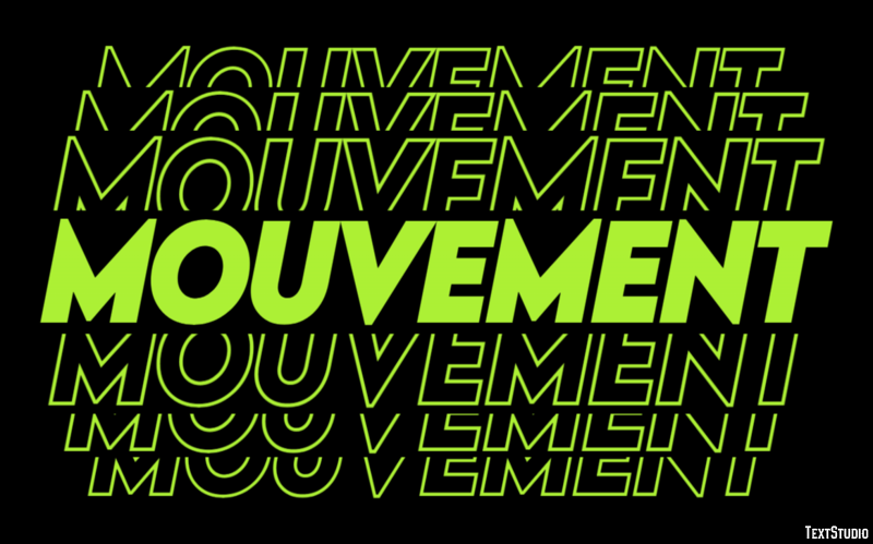 Mouvement Effet de Texte