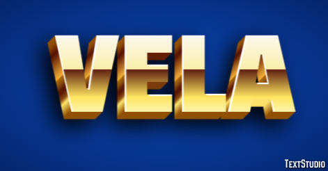 Vela Efeito de texto