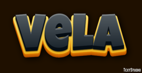 Vela Efeito de texto