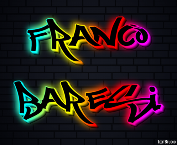Franco Baresi Text effect