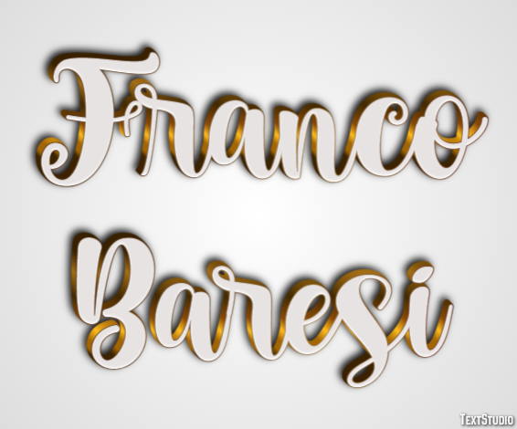 Franco Baresi Text effect