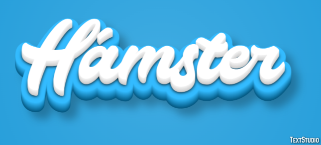 Hámster Efecto de texto
