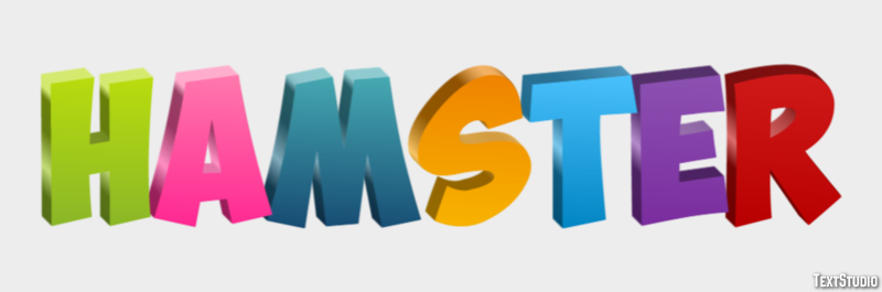 Hámster テキスト効果