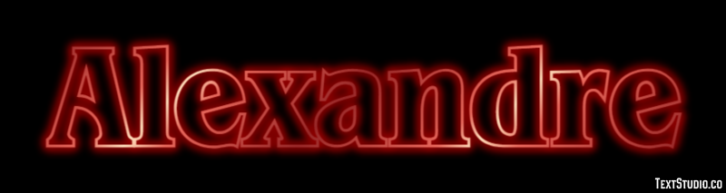 Alexandre Efecto de Texto