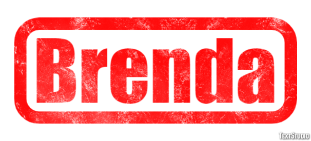 Brenda Tekst Effect