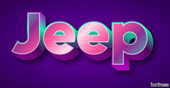 Jeep Texteffekt