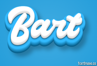 Bart Efeito de texto