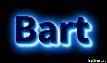 Bart Text Effect