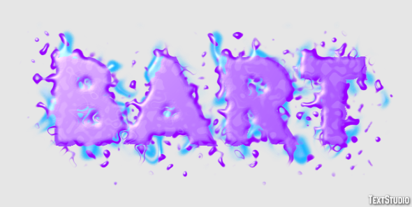 Bart Text Effect