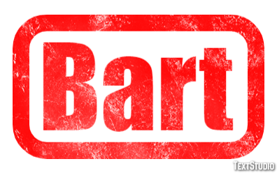 Bart Text Effect