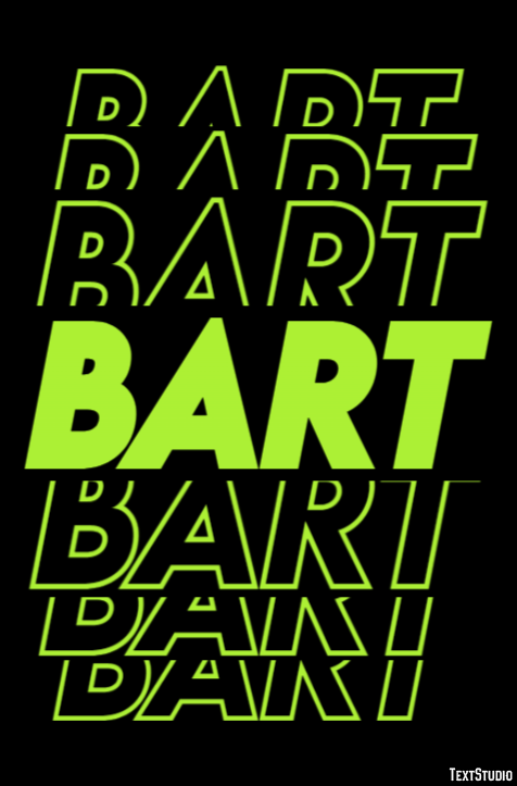Bart Text Effect