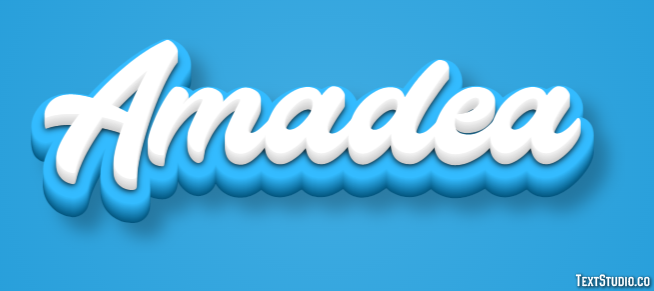 Amadea Efecto de Texto