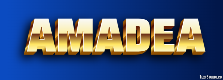 Amadea Efecto de Texto