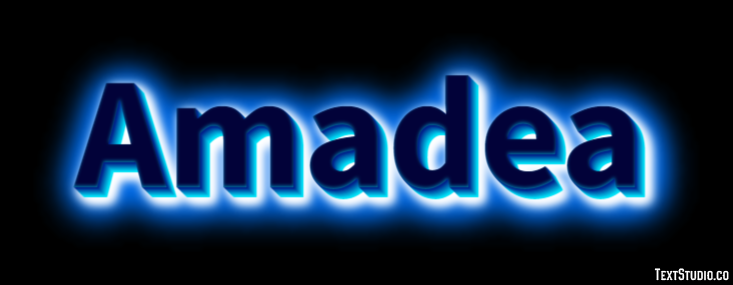 Amadea Efecto de Texto