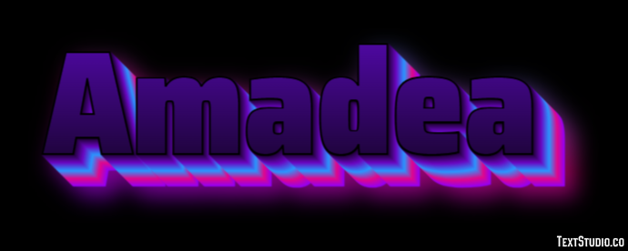 Amadea Efecto de Texto