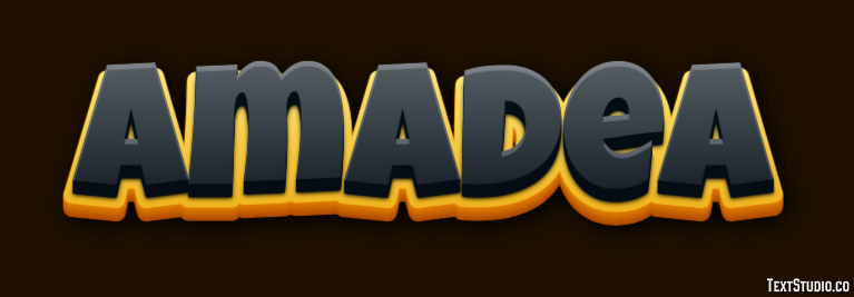Amadea Efecto de Texto