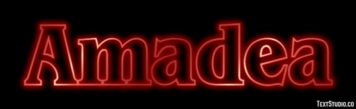 Amadea Efecto de texto