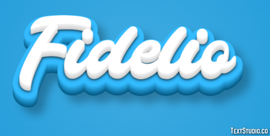 Fidelio Effetto testo