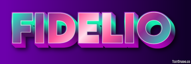 Fidelio Effetto testo