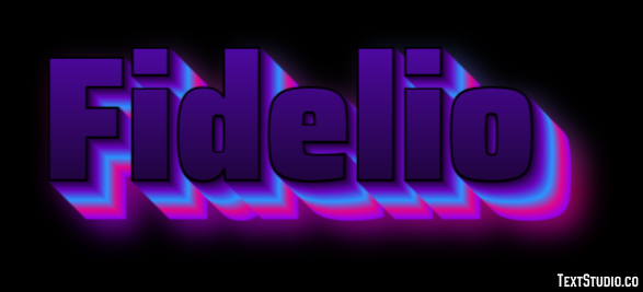 Fidelio Effetto testo