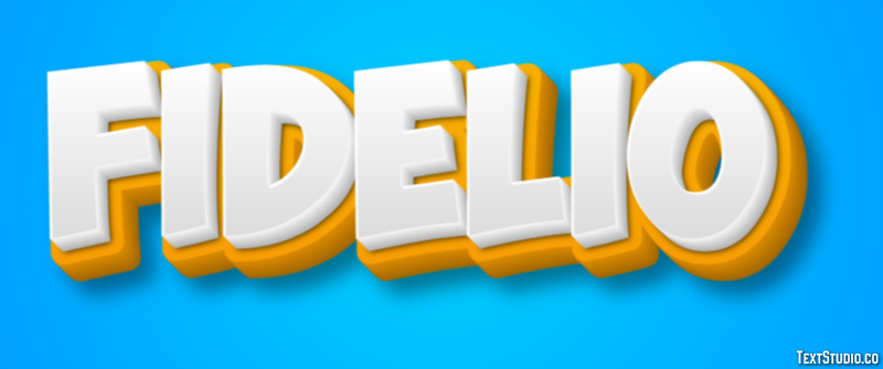 Fidelio Effetto testo