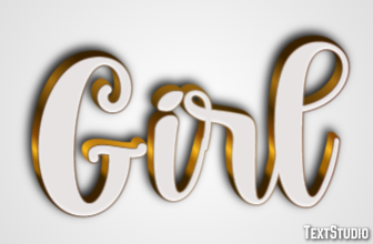 Girl Text Effect