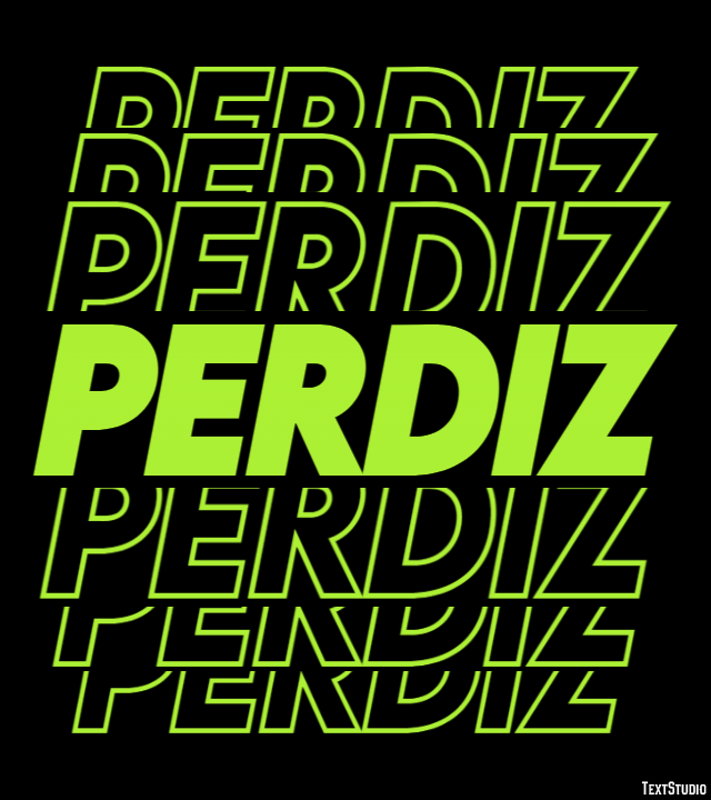 Perdiz テキスト効果